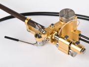 Reed 2A series tonearm, Gold Matte edition, new type counterweight closeup